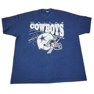 Vintage Champion Knit Dallas-Cowboys T-Shirt Mens XXL Single-Stitch Tee